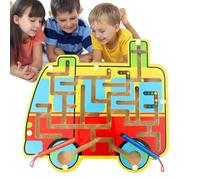 Tabla de laberinto de colores y números, laberinto de conteo magnético,Contando juego rompecabezas bandeja imán laberinto - Los juguetes de viaje de forma creativa mejoran la motr