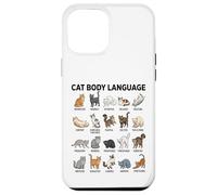 Tabla de lenguaje Corporal de Gatos para niños: Lindos Gatos educativos Carcasa para iPhone 12 Pro MAX