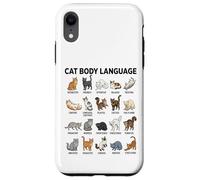 Tabla de lenguaje Corporal de Gatos para niños: Lindos Gatos educativos Carcasa para iPhone XR