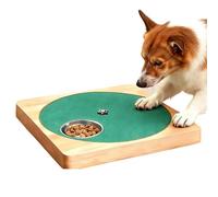 Tabla de limagarras para perros con dispensador de golosinas de madera, tazón para perros, protección de muebles, alfombras, sofás, antiaburrimiento, interior y exterior, para pequeños