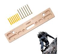 Tabla de madera - Entrenador de pared interior, marco de dedo de fuerza compacta, panel de agarre de escalada montado en la puerta | Desarrollo profesional de habilidades para el hogar, balcón y