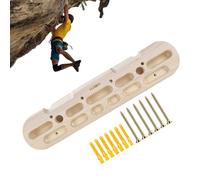 Tabla de madera - Entrenador de pared interior, marco de dedo de fuerza compacta, panel de agarre de escalada montado en la puerta | Desarrollo profesional de habilidades para el hogar, balcón y