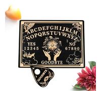 Tabla de madera para adivinación de la vara de ouija, 30 cm, accesorio de péndulo para guías espirituales, deidades o seres queridos | Herramienta gruesa y mística para practicantes espirituales