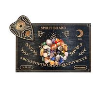 Tabla de madera para brujas - Tabla de madera metafísica, herramienta de brujería decorativa, adivinación espiritual, letras y números | Suministros de brujas místicas para meditación ritual doméstica