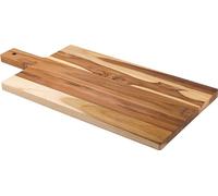 Tabla de Madera Teca rectangular para cortar y servir - 50 x 25 cm - Churrasco Essencial - Tramontina