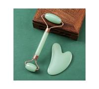 Tabla de masaje Gua Sha for rostro, juego de placas de Guasha, masajeador facial de jade, raspadores, herramientas for rostro, cuello, espalda y cuerpo.(Green Set)