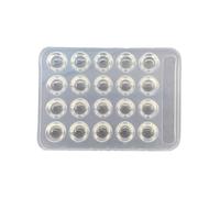 Tabla de mezcla de silicona fácil de limpiar, materiales resistentes al calor para una mezcla eficiente de cosméticos y separación de colores, paleta de colores de silicona de grado alimenticio