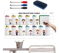 Tabla de multiplicación: práctica educativa de multiplicación con bolígrafo, herramienta de aprendizaje reutilizable para niños, estudiantes, adolescentes, niños y niñas