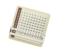 Tabla de multiplicar de madera de acción, ayuda para la enseñanza de matemáticas para estudiantes, dominar conceptos de multiplicación, juguete educativo de matemáticas