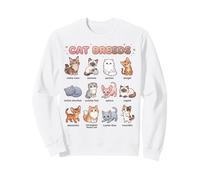 Tabla de Nombres de Razas de Gatos, guía de Aprendizaje fácil y Linda para niños Sudadera