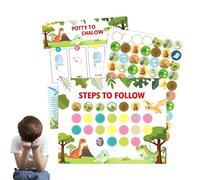 Tabla de orinal, sistema de recompensa para entrenamiento de inodoro o fomento de hábitos, gráficos motivacionales interactivos, diseño divertido y atractivo para el rendimiento de la herramienta de