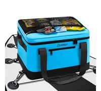 Tabla de paddle board Cooler Waterproof, Super Capacity SUP Paddleboard Deck Cooler with Shoulder Strap & 6 Elastic Rope Clips, Paddle Board Accessories Bag for Stand Up Paddleboard and Kayak (Blue)