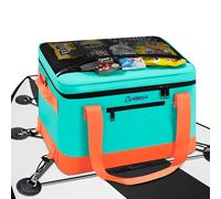 Tabla de paddle board Cooler Waterproof, Super Capacity SUP Paddleboard Deck Cooler with Shoulder Strap & 6 Elastic Rope Clips, Paddle Board Accessories Bag for Stand Up Paddleboard and Kayak (Green)