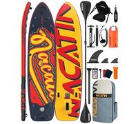 Tabla de paddle para la familia, tabla de remo hinchable de 12 pulgadas con kit de conversión de kayak, kit completo de surf para adultos, con remo individual o doble, asiento de kayak y otros