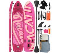 Tabla de paddle para la familia, tabla de remo hinchable de 12 pulgadas con kit de conversión de kayak, kit completo de surf para adultos, con remo individual o doble, asiento de kayak y otros