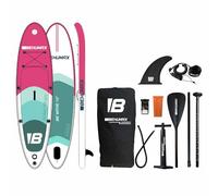 Tabla de Paddle Surf Behumax Be Wave Oasis 10. hasta 120kg, 305x81x15cm, Remo, hinchador, Mochila Impermeable, 1 Aleta, Kit de reparación