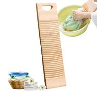 Tabla De Para Lavandería - Tabla De Lavar De Madera, Estación De Lavandería De Mano, Superficie Con Patrón Ondulado | Tablas De Lavado De Manos Eficientes Para La Escuela, El Hogar