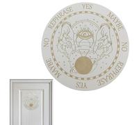Tabla de péndulo de madera, tabla de péndulo para adivinación | Tabla de adivinación Tabla de péndulo de madera para radiestesia, tablón de anuncios redondo para el altar, decoración del hogar, para