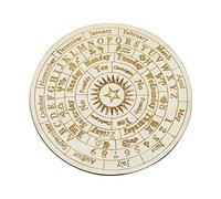Tabla de Péndulo Estelar Andoer de Madera, Varita Divinatoria, Tabla de Adivinación, Tabla de Comunicación Metafísica Redonda, Brujería, Altar de Wicca, Principiante, Suministro de Brujería