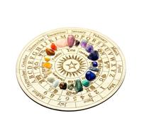 Tabla De Péndulo Estrella De Radiestesia | Tablero De Radiestesia Decorativa De Madera | Tablero De Publicidad Metafísica, Herramientas Adivinación De Brujería Para Decoración Espiritual, 15 Cm