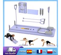 Tabla de Pilates Antideslizante y Estable, Dispositivo Portátil de Entrenamiento de Fuerza Integral, Diseño Acolchado Confortable para Ejercicios Diarios de Modelado Corporal Pink