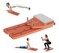 Tabla de pilates, máquina reformadora de pilates, tabla de rodillo abdominal de rebote automático, tabla abdominal multifuncional 6 en 1, gimnasio en casa plegable, equipo de entrenamiento de cuerpo