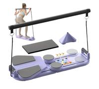 Tabla de Pilates Plegable,Equipo De Entrenamiento 5-en-1,Máquina De Ejercicios Abdominales - Para Mujeres, Hombres Adultos, Principiantes, Gimnasio Doméstico Apasionados De Fitness Practicantes De