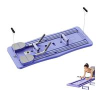 Tabla de pilates plegable, tabla reformadora de pilates multifuncional con rodillo abdominal, rodillo de rebote automático, bandas de resistencia y alfombrilla para rodillas, tabla de entrenamiento