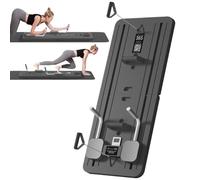 Tabla de pilates portátil para máquina de fitness y viajes | Tabla abdominal para entrenamiento de núcleo, entrenamiento de cuerpo completo, bandas de resistencia, antideslizante