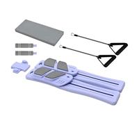 Tabla De Pilates Reformador - Equipo Fitness 6-en-1 con Deslizante & Empuñaduras para Flexiones, Entrenador Portátil para Abdominales | Hogar Yoga, Cardio, Fortalecimiento Core Y Muscular