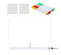 Tabla De Pintura LED Para - Cuadro De Pintura Borrable En Seco 34,8 X 25,4 Cm | Panel Luminoso LED Doodle Pad Para Viaje A Casa | Tablero De Dibujo Para Niños Niñas Proyectos Artis