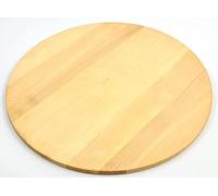 Tabla de pizza redonda de madera circular para cortar pizza de madera maciza con muescas, 35 cm - 14 pulgadas