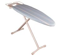 Tabla de planchar BERMUDA flexible 124X40 H94Cm con soporte de metal para plancha y vapor central (Accesorio no eléctrico)