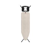 Tabla de planchar Brabantia B, 124x38cm - Denim Grey | 100% algodón Comercio Justo | Capa de espuma 8mm | Estructura estable y antibalanceo | Plegable, altura ajustable y soporte para plancha de vapor