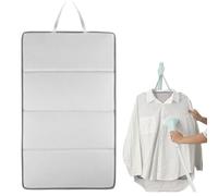 Tabla de planchar colgante - Poliéster 26,8 × 16 | Mesa de pared plegable, compacta, ahorro de espacio, uso de viaje y vestidor, planchado vertical portátil fácil y