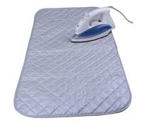 Tabla de Planchar de sobremesa de 48 x 84 cm, Resistente al Calor, Plegable, portátil, fácil de Guardar, Apta para Mesa, Viajes y Superficies Planas.