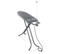 Leifheit Tabla de Planchar Plegable Air Board M Black Plus para planchas de Vapor, Mesa de Planchar Ultraligera, Tabla de Planchado en Menos Tiempo, en Elegante Color Negro Antracita