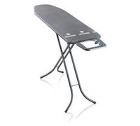 Leifheit Table à repasser noire Classic M Black, planche à repasser compacte et pliante 120 x 38 cm, table repassage réglable en hauteur avec repose fer fixe