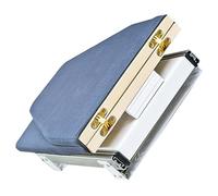 Tabla de planchar multifuncional giratoria y plegable que ahorra espacio, se adapta detrás de puertas de armario, ideal para armarios y espacios reducidos (gris oscuro)