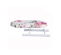 Tabla de planchar plegable para el hogar, viajes, puños desmontables, funda portátil, escote mini, lavable, protectora, antideslizante.