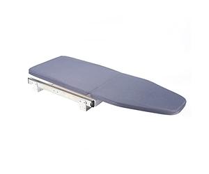 Tabla de planchar plegable para montaje en pared, 81 cm, tabla de planchar con rieles deslizantes, que se pueden tirar y plegar, giratoria 180°