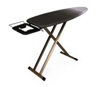 Tabla de planchar profesional GoldVIP 130x47 cm XXL ideal centros de planchado - Aluminio anodizado ligero y estructura estable con pata central ancha - Altura regulable superior - Fabricada en Europa