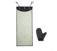 Tabla de planchar sobre la puerta, almohadilla de prensado resistente al calor para vaporizar ropa, prensa portátil para colgar en la puerta con correas elásticas, alfombrilla de planchado que ahorra
