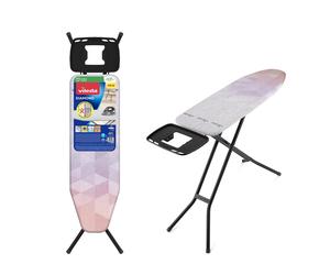 Tabla de planchar Vileda Diamond M | Luzca como nueva por más | Revestimiento de dióxido de titanio | Estable y | Altura ajustable 97 cm | Superficie de planchado 120x38 cm