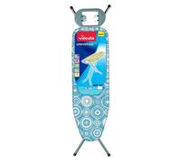 Vileda Universal - Tabla de Planchar Plegable, pequeña y Estable, con Altura Regulable 75-91cm, Medidas: 110 x 30 cm, Color Azul