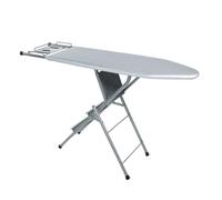 Tabla de planchar y escalera plegable 2 en 1, metal resistente con patas de acero resistentes, soporte de hierro integrado, ahorro de espacio para el hogar, dormitorio, dormitorio