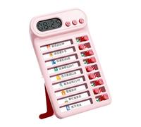 Tabla de planificación de rutina diaria para niños, 7,5 x 12,5 cm, tabla de planificación de rutina diaria de plástico, pizarra de seguimiento de disciplina para niños