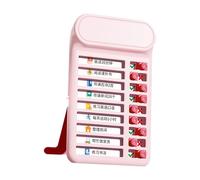 Tabla de planificación de rutina diaria para niños, 7,5 x 12,5 cm, tabla de planificación de rutina diaria de plástico, pizarra de seguimiento de disciplina para niños