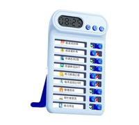 Tabla de planificación de rutina diaria para niños, 7,5 x 12,5 cm, tabla de planificación de rutina diaria de plástico, pizarra de seguimiento de disciplina para niños