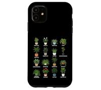 Tabla de Plantas de Interior purificadoras de Aire en macetas Guía botánica Carcasa para iPhone 11